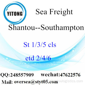 ميناء شانتو لكل التوحيد إلى ساوثامبتون